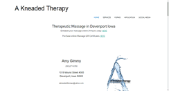 Desktop Screenshot of akneadedtherapy.com
