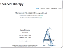 Tablet Screenshot of akneadedtherapy.com